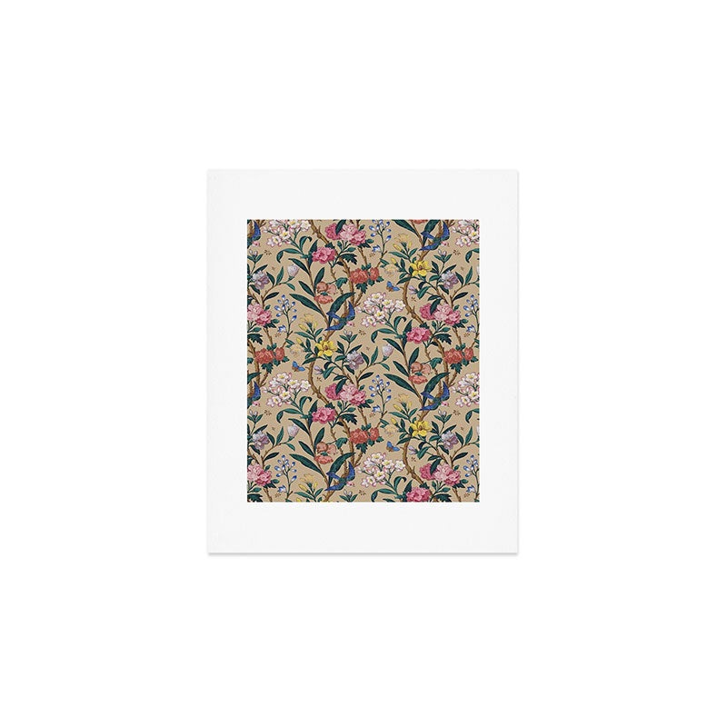 William Morris Birds, Butterflies and Bees Vintage Pattern Art Print Gallery Image 1