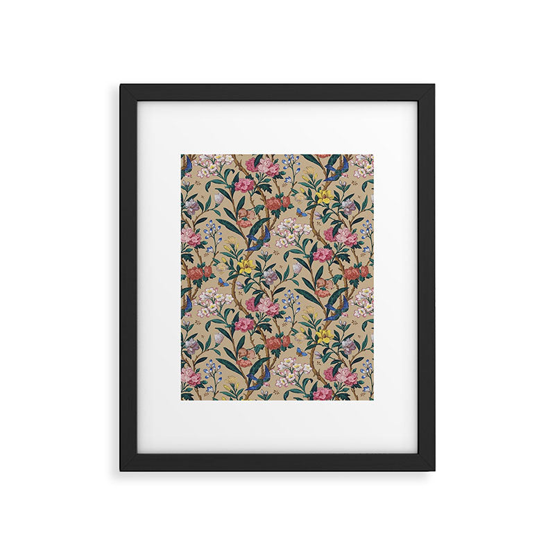 William Morris Birds, Butterflies and Bees Vintage Pattern Framed Art Print Gallery Image 6