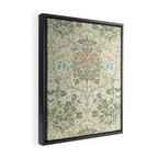 William Morris Blackthorn Cream Pastel Floral Framed Canvas Print Gallery Image 2