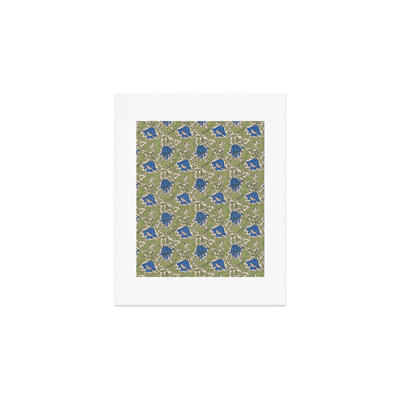 William Morris Blue Anemone  Art Print Gallery Image 1