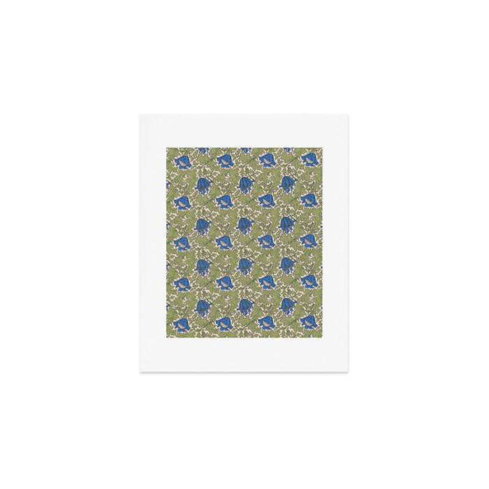 William Morris Blue Anemone  Art Print Gallery Image 1