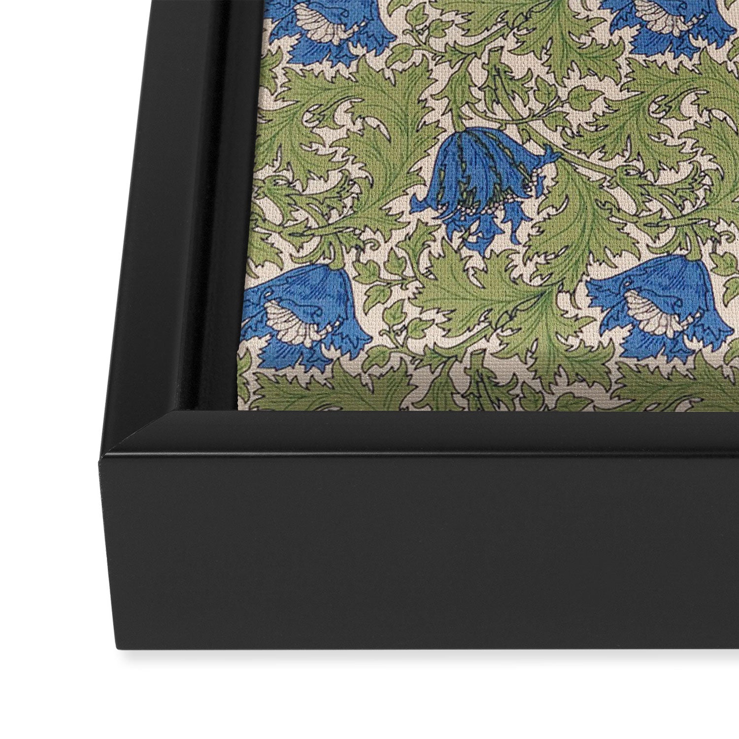 William Morris Blue Anemone  Framed Canvas Print Gallery Image 3