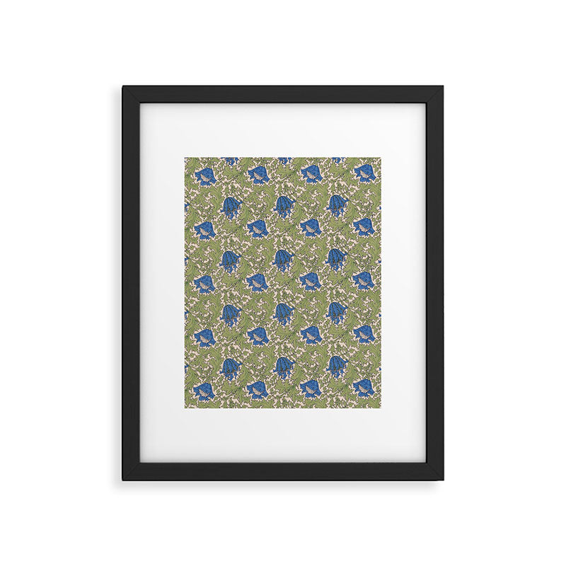 William Morris Blue Anemone  Framed Art Print Gallery Image 5