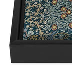 William Morris Blue Framed Canvas Print Gallery Image 3