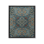 William Morris Blue Framed Canvas Print Gallery Image 8