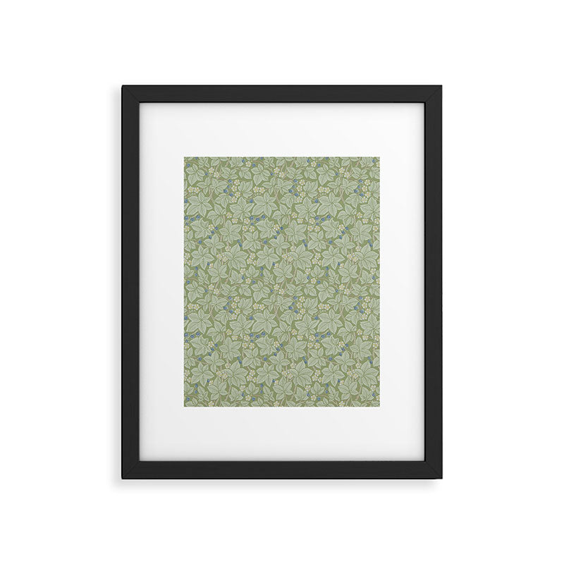 William Morris Bramble Thyme Green Framed Art Print Gallery Image 6