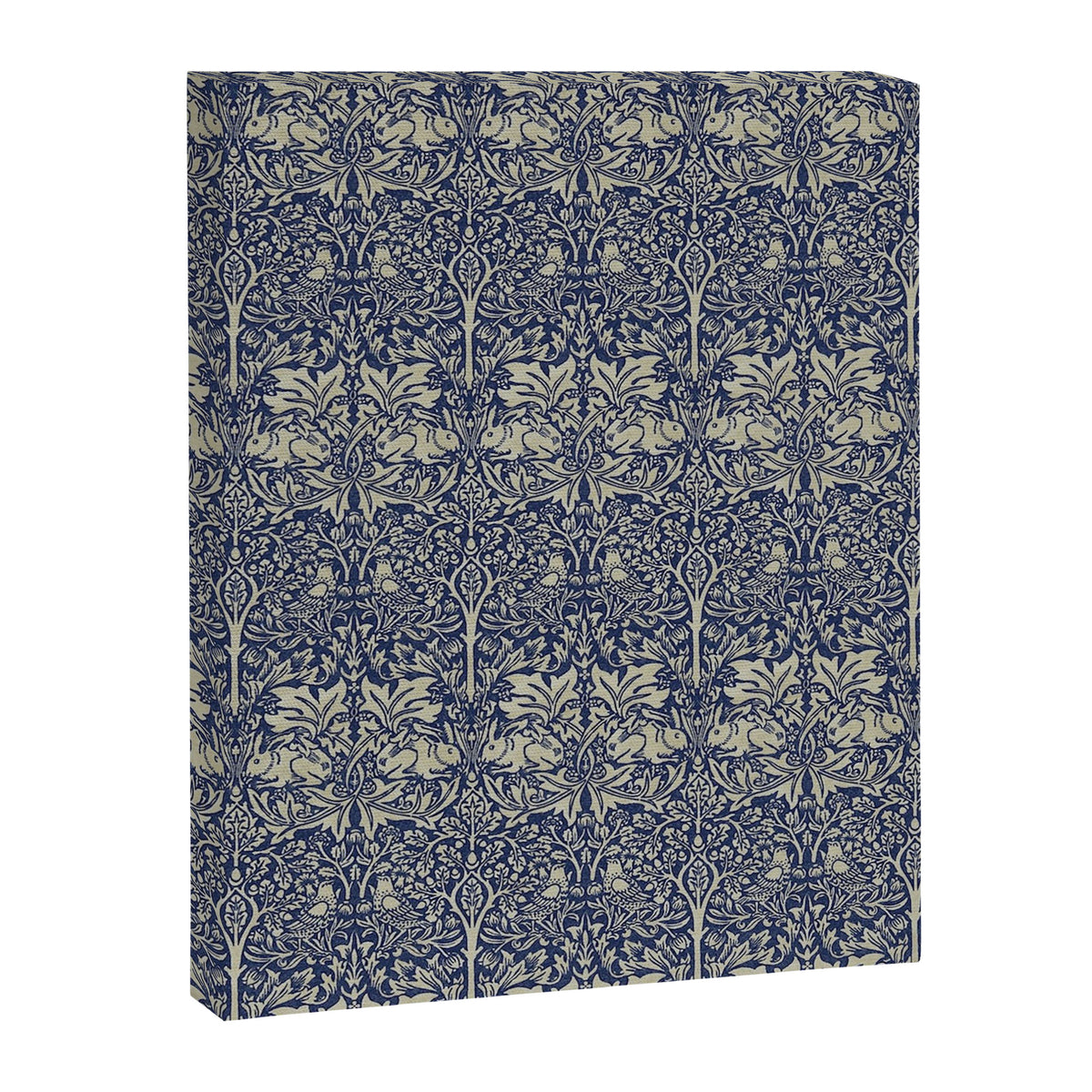 William Morris Brer Rabbit Indigo Blue Vintage Pattern Canvas Print Gallery Image 8