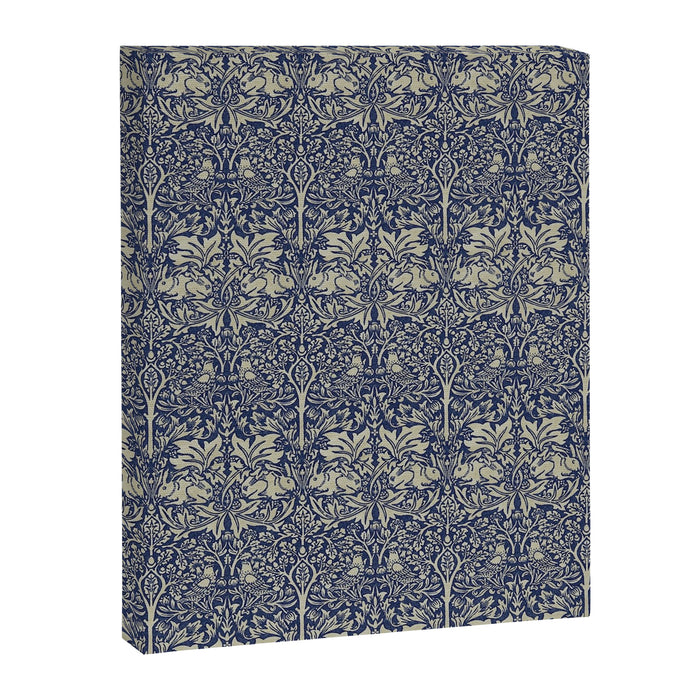 William Morris Brer Rabbit Indigo Blue Vintage Pattern Canvas Print Gallery Image 1