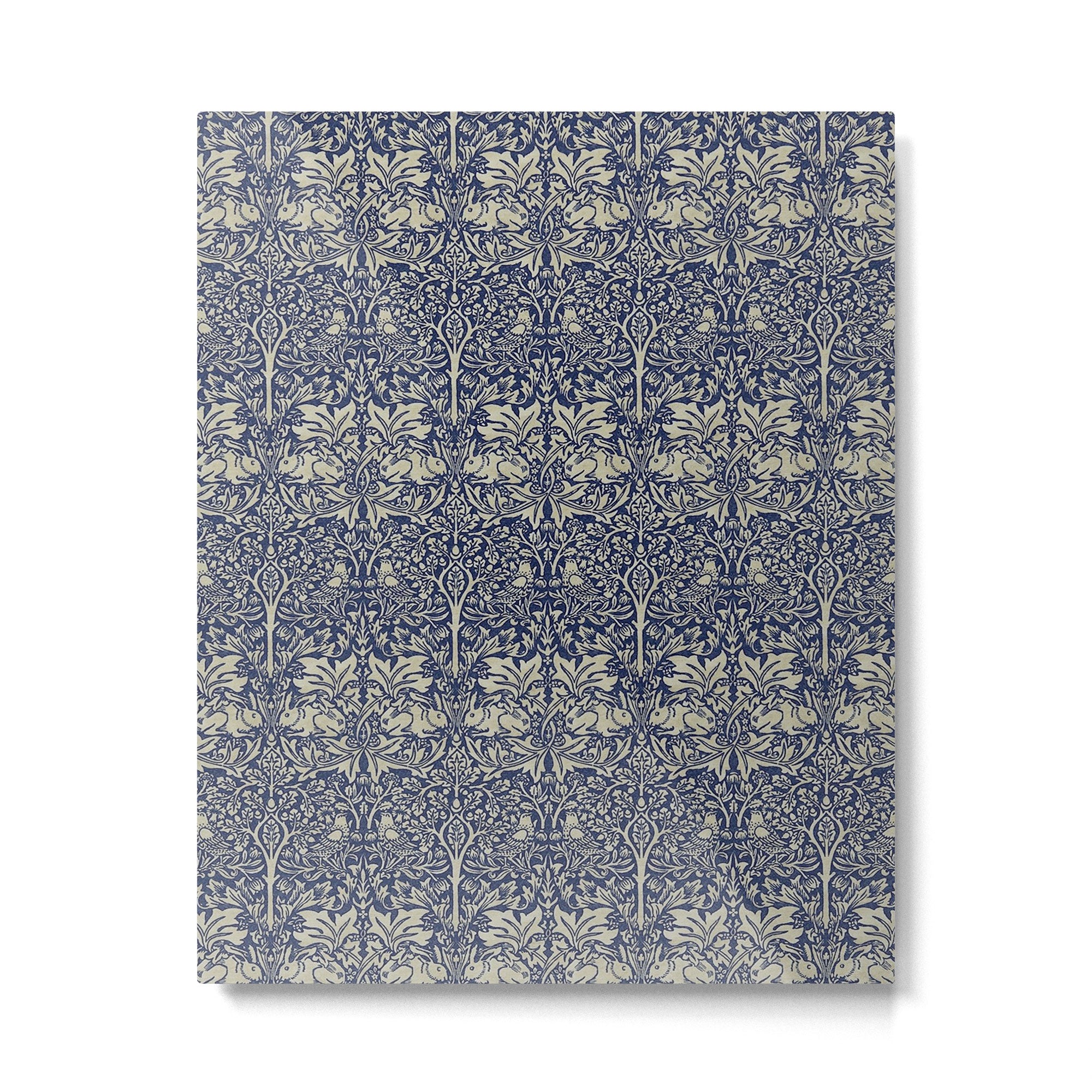William Morris Brer Rabbit Indigo Blue Vintage Pattern Metal Print Gallery Image 6