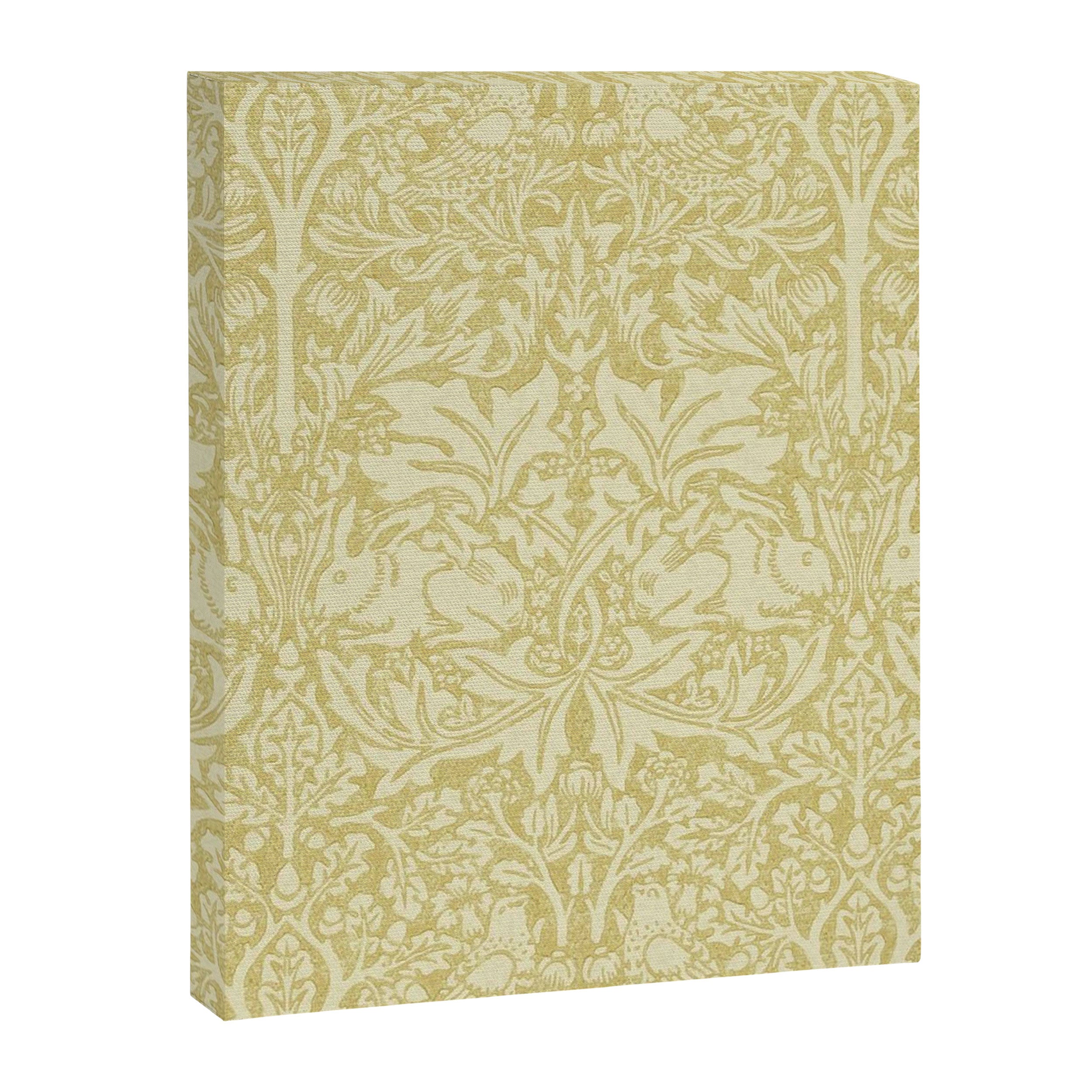 William Morris Brer Rabbit Golden Manilla Ivory Pattern  Canvas Print Gallery Image 8