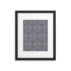 William Morris Brer Rabbit Ink Silver Vintage Pattern Framed Art Print Gallery Image 6