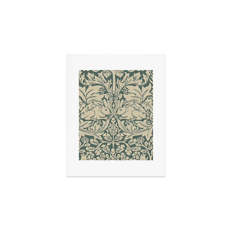 William Morris Brother Rabbit Sage Green Brer Art Art Print Gallery Image 1