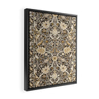 William Morris Bullerswood Charcoal Mustard Framed Canvas Print Gallery Image 2