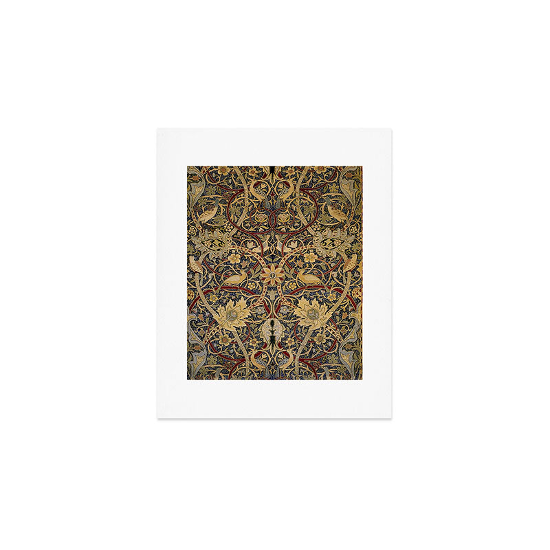 William Morris Bullerswood Black & Gold Antique 1889 Pattern Art Print Gallery Image 1