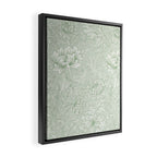 William Morris Chrysanthemum Toile Willow Green Framed Canvas Print Gallery Image 2
