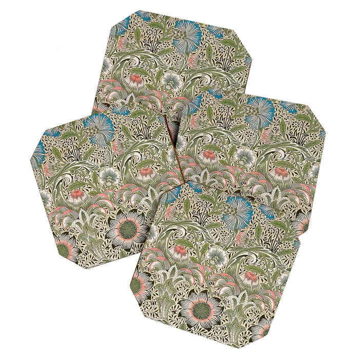 William Morris Corncockle Floral Coaster Gallery Image 1