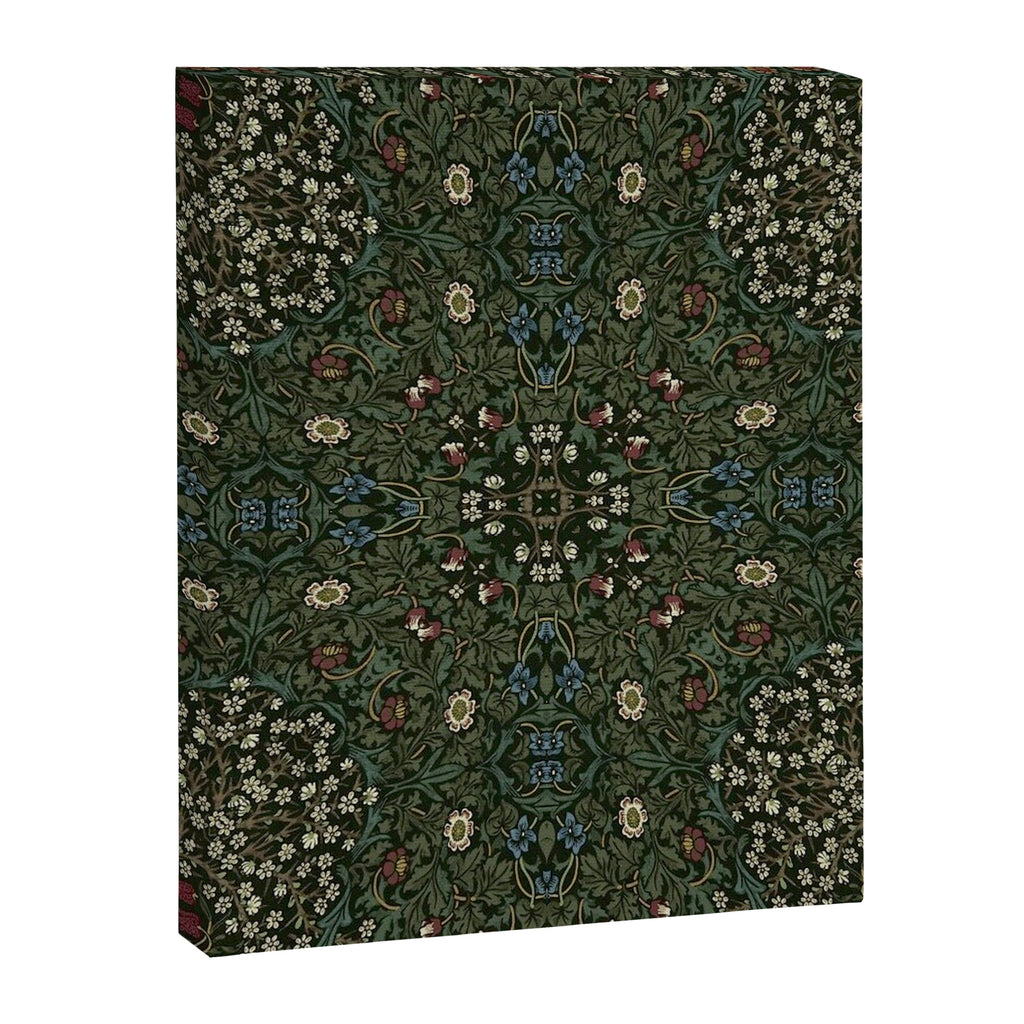 William Morris Dark Floral Canvas Print Gallery Image 8