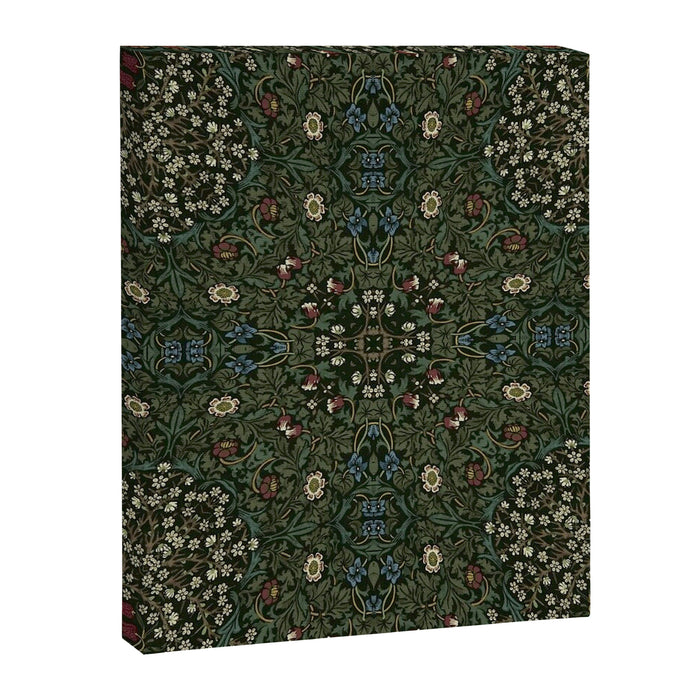 William Morris Dark Floral Canvas Print Gallery Image 1