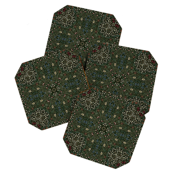 William Morris Dark Floral Coaster Gallery Image 1