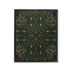 William Morris Dark Floral Framed Canvas Print Gallery Image 8