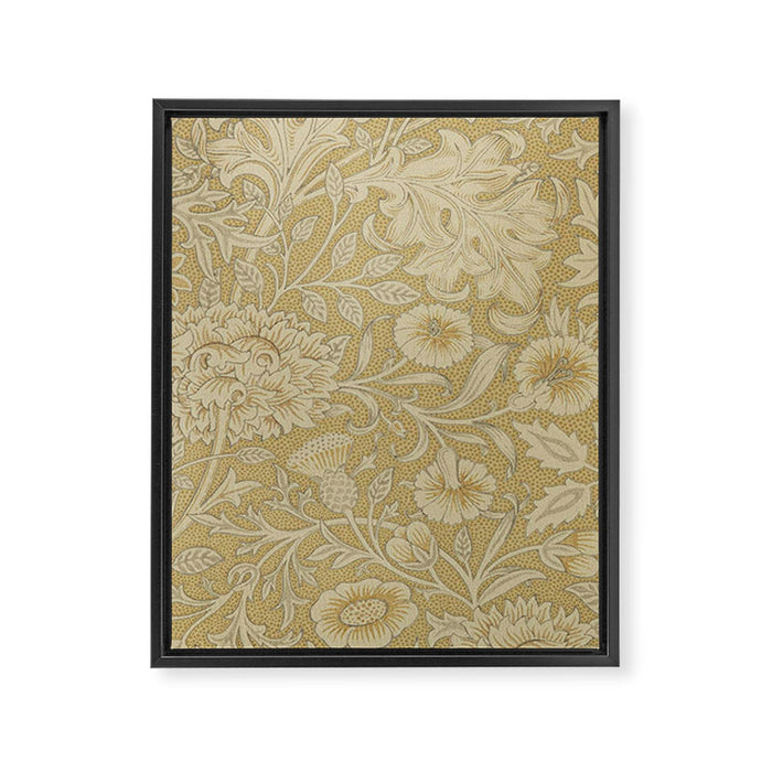 William Morris Double Bough Antique Gold Framed Canvas Print Gallery Image 1