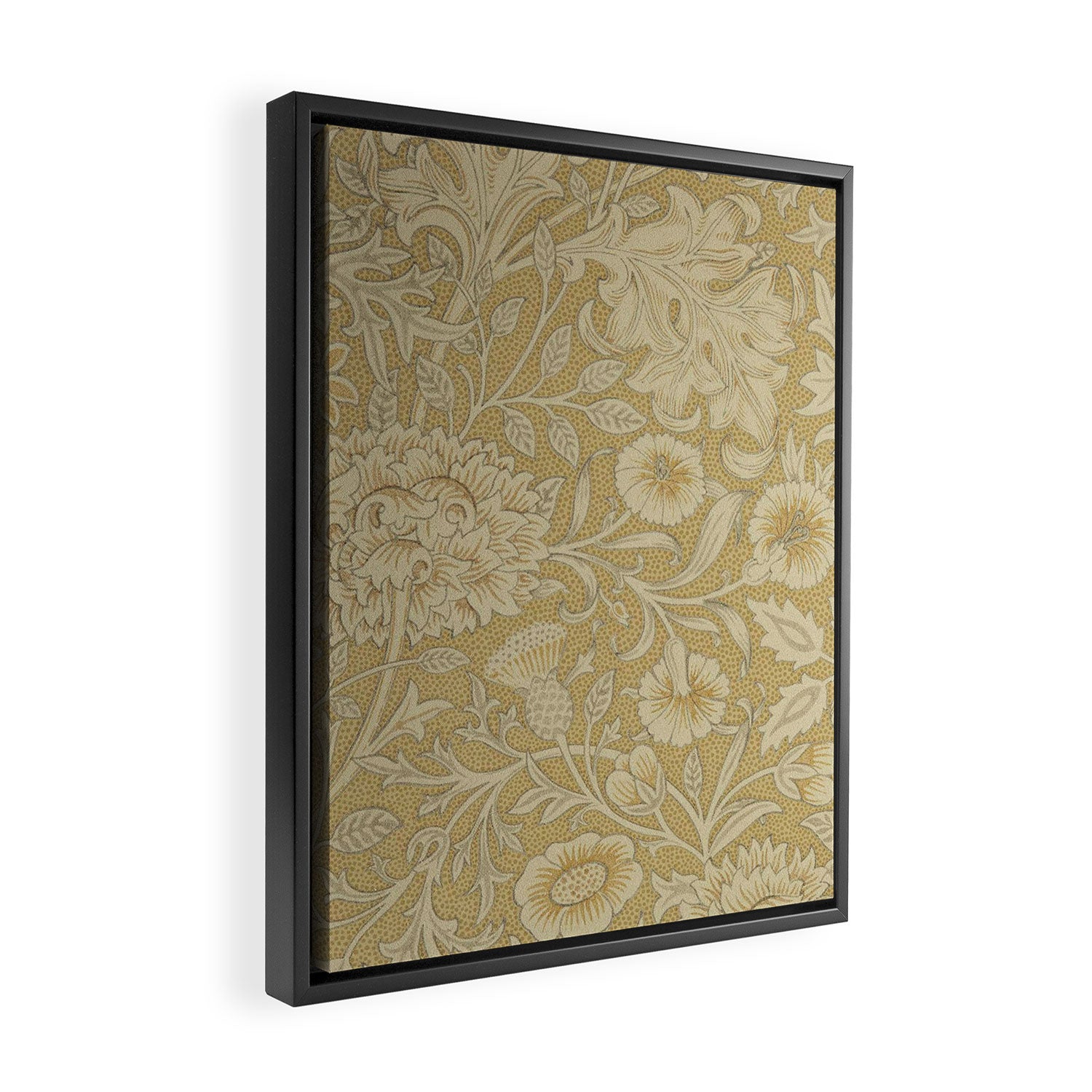William Morris Double Bough Antique Gold Framed Canvas Print Gallery Image 2