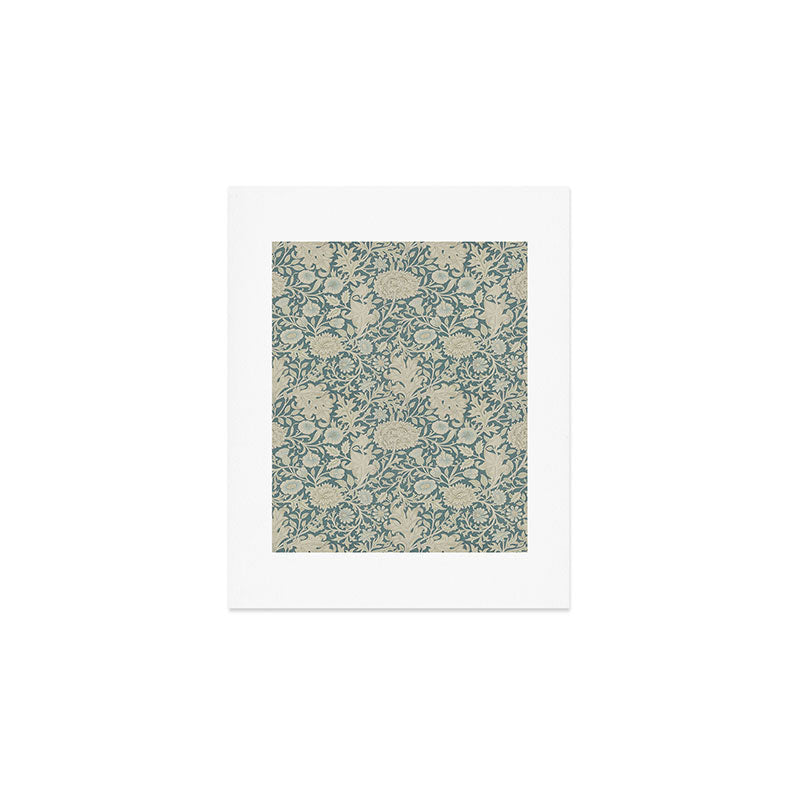 William Morris Double Bough Slate Blue Art Print Gallery Image 1