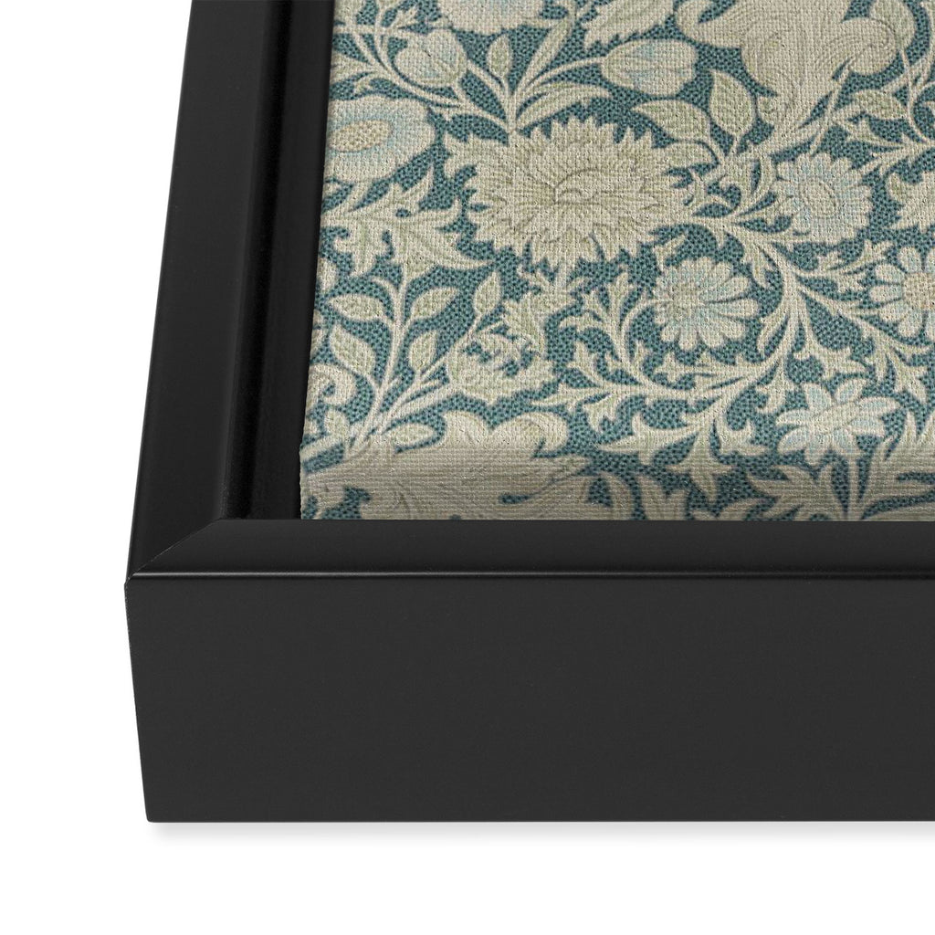 William Morris Double Bough Slate Blue Framed Canvas Print Gallery Image 3