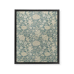 William Morris Double Bough Slate Blue Framed Canvas Print Gallery Image 8