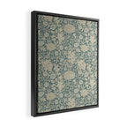 William Morris Double Bough Slate Blue Framed Canvas Print Gallery Image 2