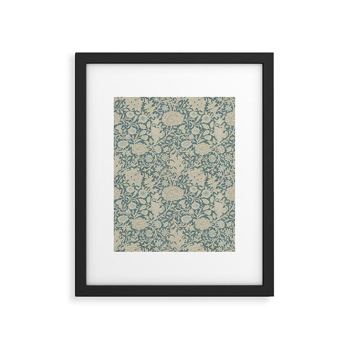 William Morris Double Bough Slate Blue Framed Art Print Gallery Image 1