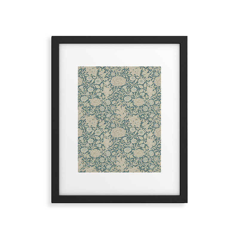 William Morris Double Bough Slate Blue Framed Art Print Gallery Image 6