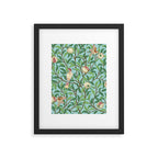 William Morris Enchanted Bird & Pomegranate Turquoise Green  Framed Art Print Gallery Image 6