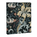 William Morris Enchanted Golden Lily Floral Black Gold  Canvas Print Gallery Image 8