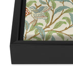 William Morris Enchanted Bird & Pomegranate Cream Pattern Framed Canvas Print Gallery Image 3