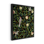 William Morris Enchanted Bird & Pomegranate Black Botanical Framed Canvas Print Gallery Image 2