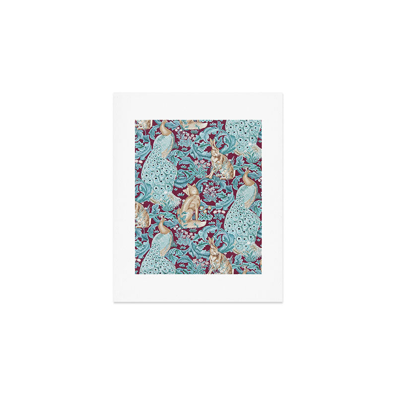 William Morris Forest Compilation Plum Art Print Gallery Image 1