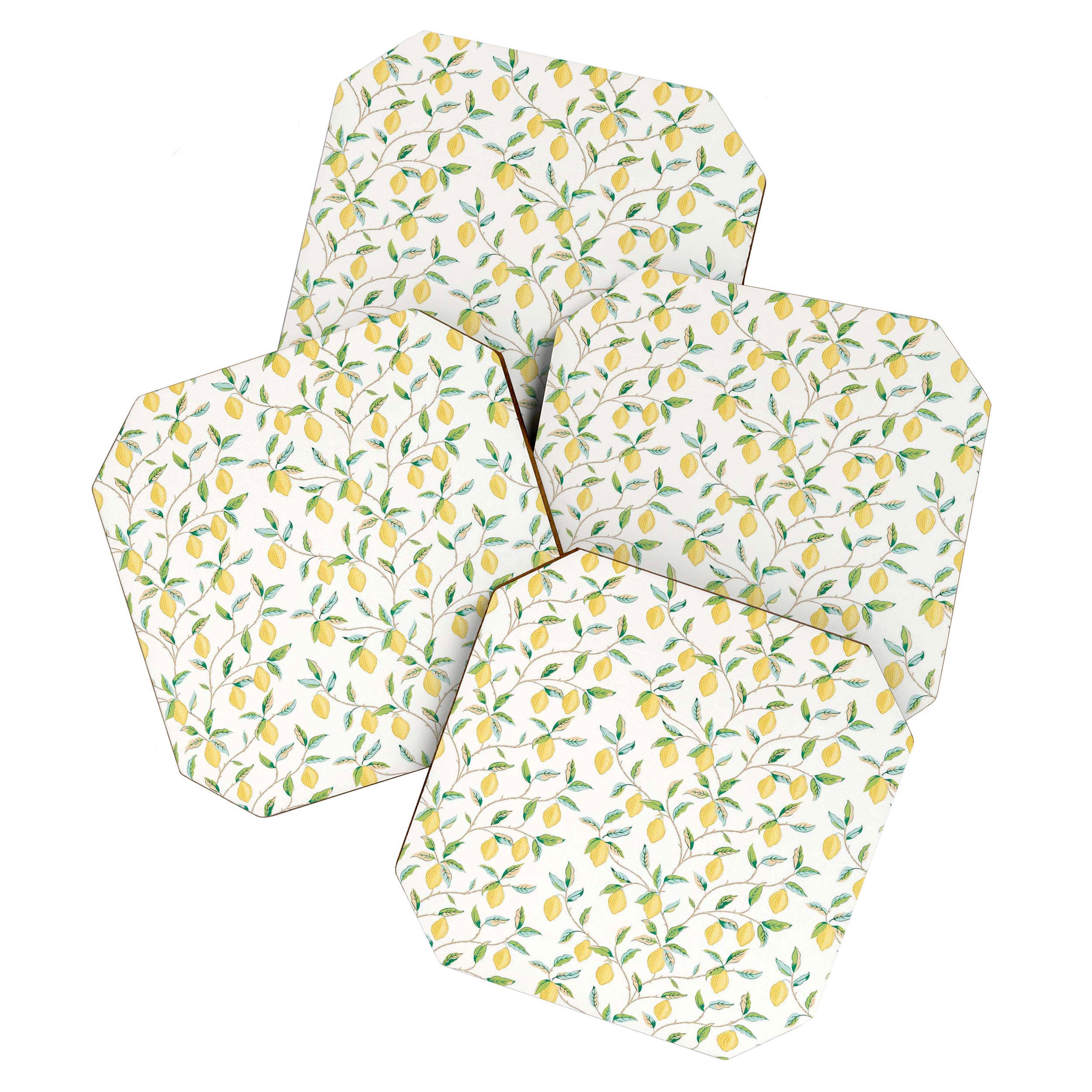 William Morris Fruit Lemon Bayleaf Coaster Gallery Image 1