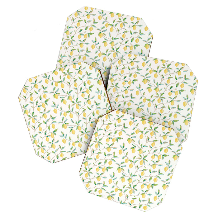William Morris Fruit Lemon Bayleaf Coaster Gallery Image 1