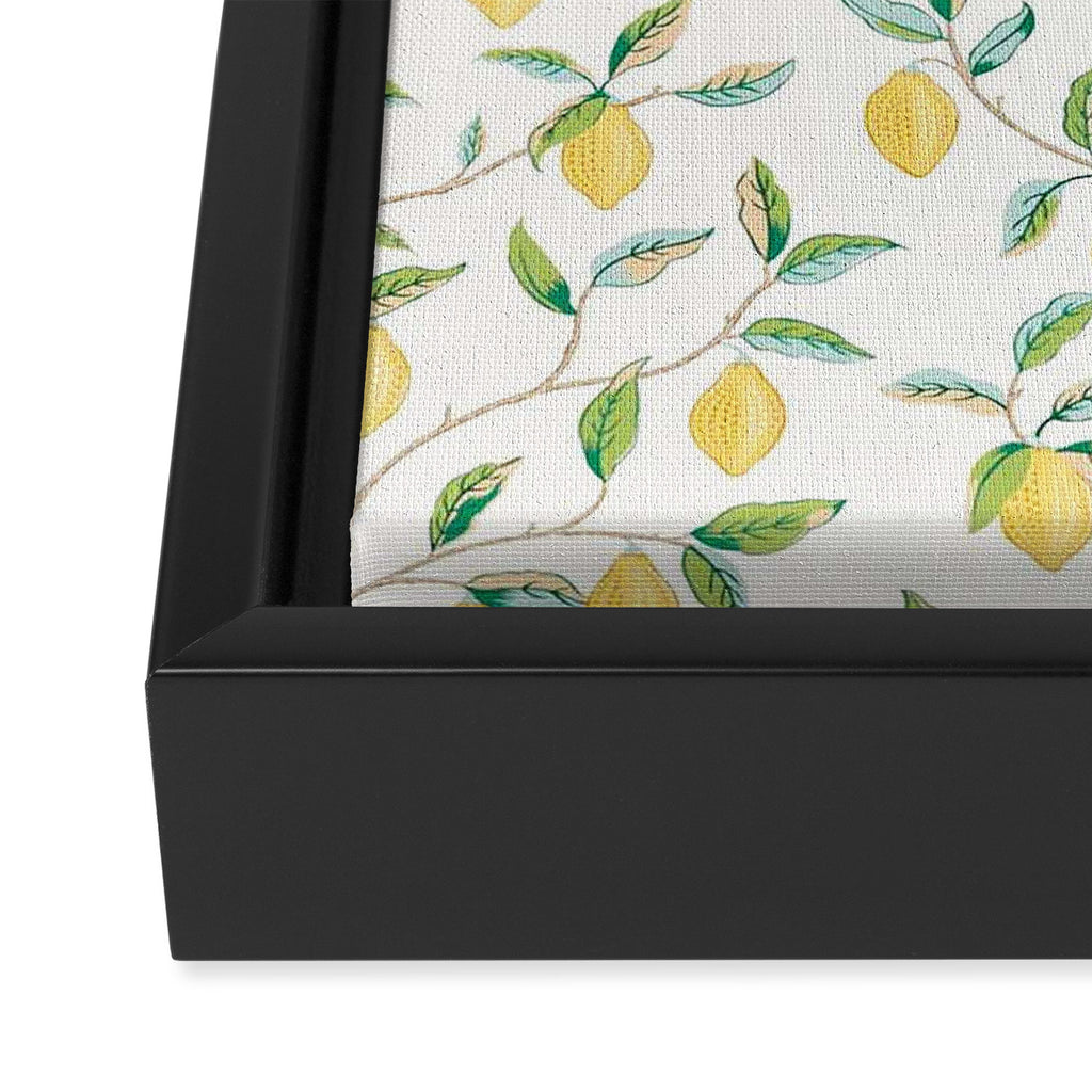 William Morris Fruit Lemon Bayleaf Framed Canvas Print Gallery Image 3