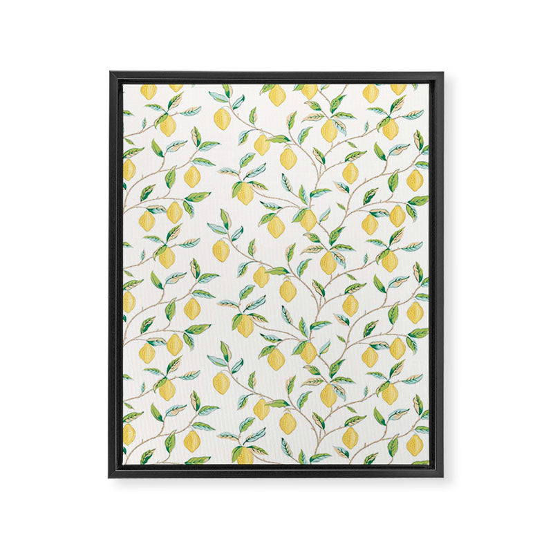 William Morris Fruit Lemon Bayleaf Framed Canvas Print Gallery Image 8