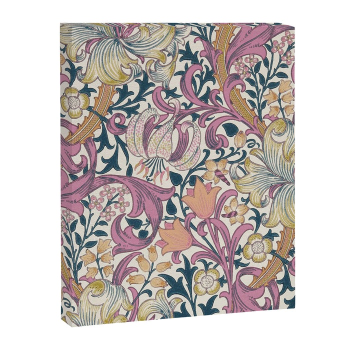 William Morris Golden Lily Enchanting Lilac Peach Canvas Print Gallery Image 1