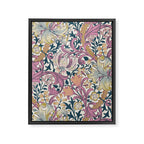 William Morris Golden Lily Enchanting Lilac Peach Framed Canvas Print Gallery Image 8