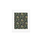 William Morris Golden Lily Midnight Green Vintage Pattern Art Print Gallery Image 1