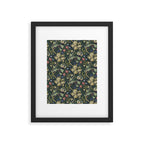William Morris Golden Lily Midnight Green Vintage Pattern Framed Art Print Gallery Image 6
