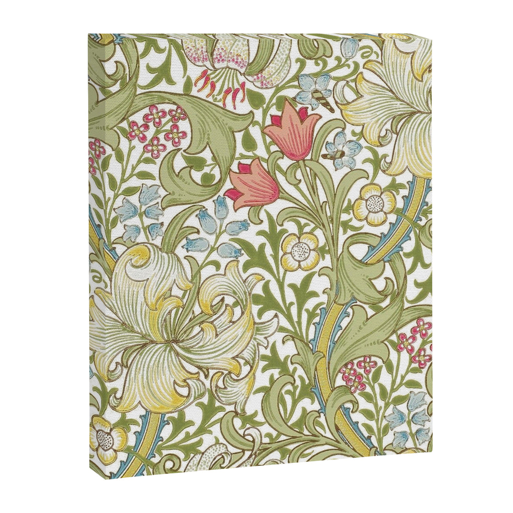 William Morris Golden Lily White Floral Canvas Print Gallery Image 8