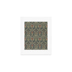 William Morris Granada Blue Indigo Red Vintage Pattern Art Print Gallery Image 1
