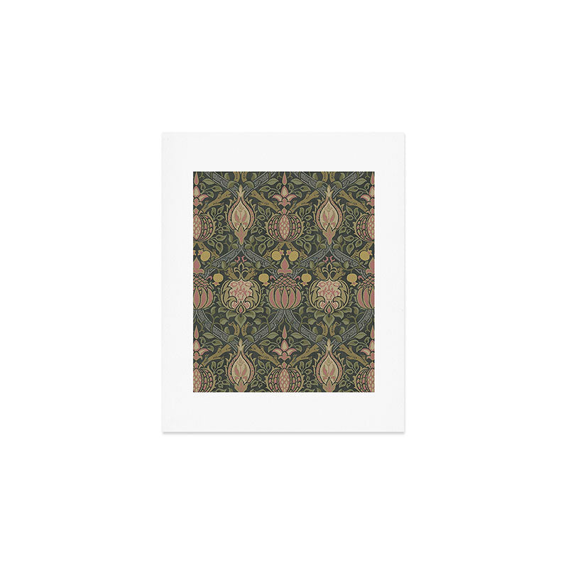 William Morris Granada Pomegranate Green  Art Print Gallery Image 1