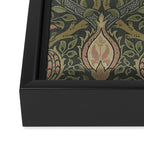 William Morris Granada Pomegranate Green  Framed Canvas Print Gallery Image 3