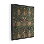 William Morris Granada Pomegranate Green  Framed Canvas Print Gallery Image 2